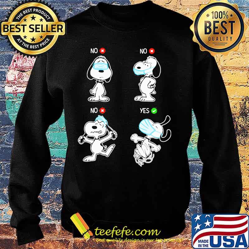 Snoopy wear mask no yes s Sweater Snoopy wear mask no yes s Sweater