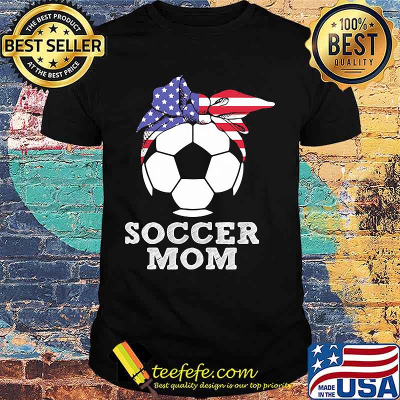 Soccer mom american flag independence day shirt