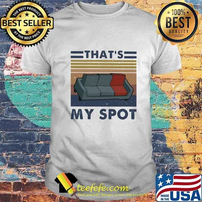 Sofa that's my spot vintage retro shirt