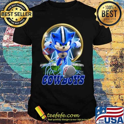 Sonic dallas cowboys football lightning shirt