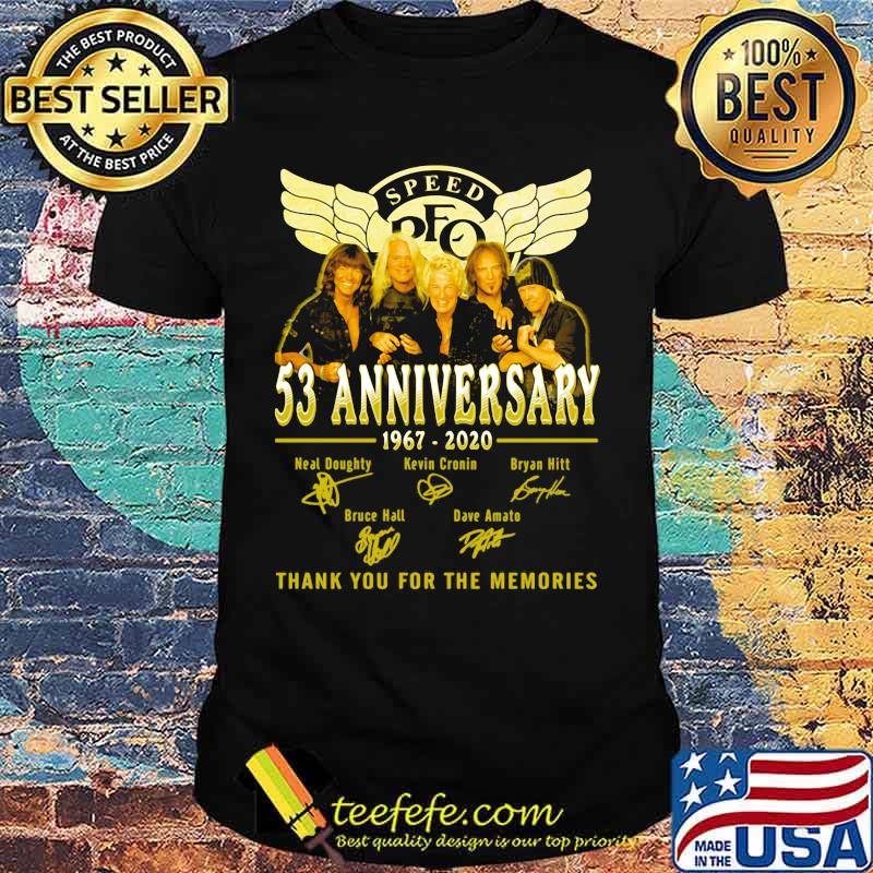 Speed 53rd anniversary 1967 2020 thank you for the memories signatures shirt