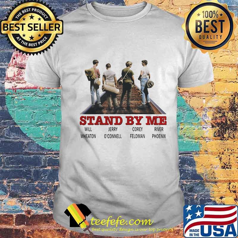 Stand by me wil wheaton jerry o'connell corey feldman river phoenix shirt