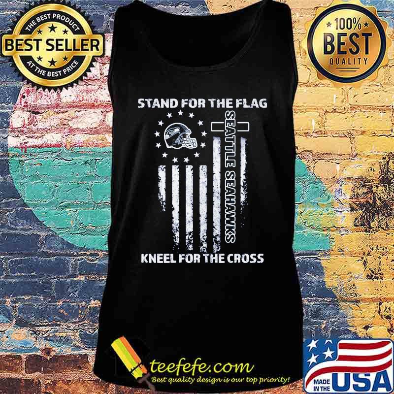 Stand for the flag kneel for the cross seattle seahawks american flag independence day s Tank top Stand for the flag kneel for the cross seattle seahawks american flag independence day s Tank top