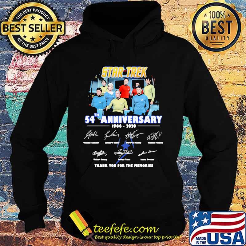 Star trek 54th anniversary 1996 2020 thank you for the memories signatures s Hoodie Star trek 54th anniversary 1996 2020 thank you for the memories signatures s Hoodie