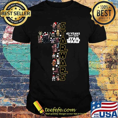Star wars 42 years 1977 2019 christmas shirt