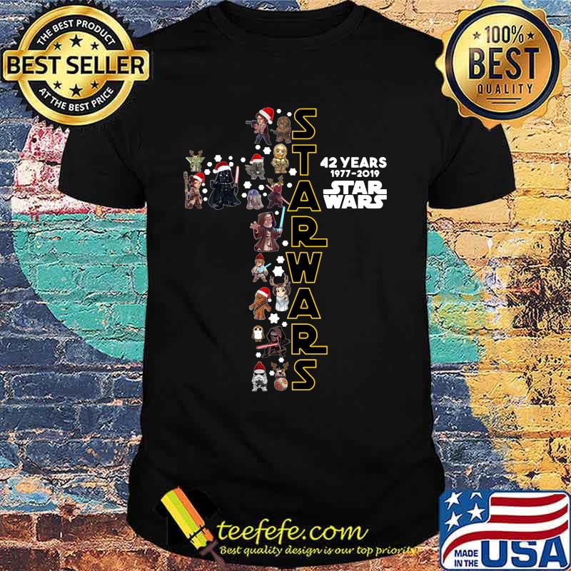 Star wars 42 years 1977 2019 christmas shirt