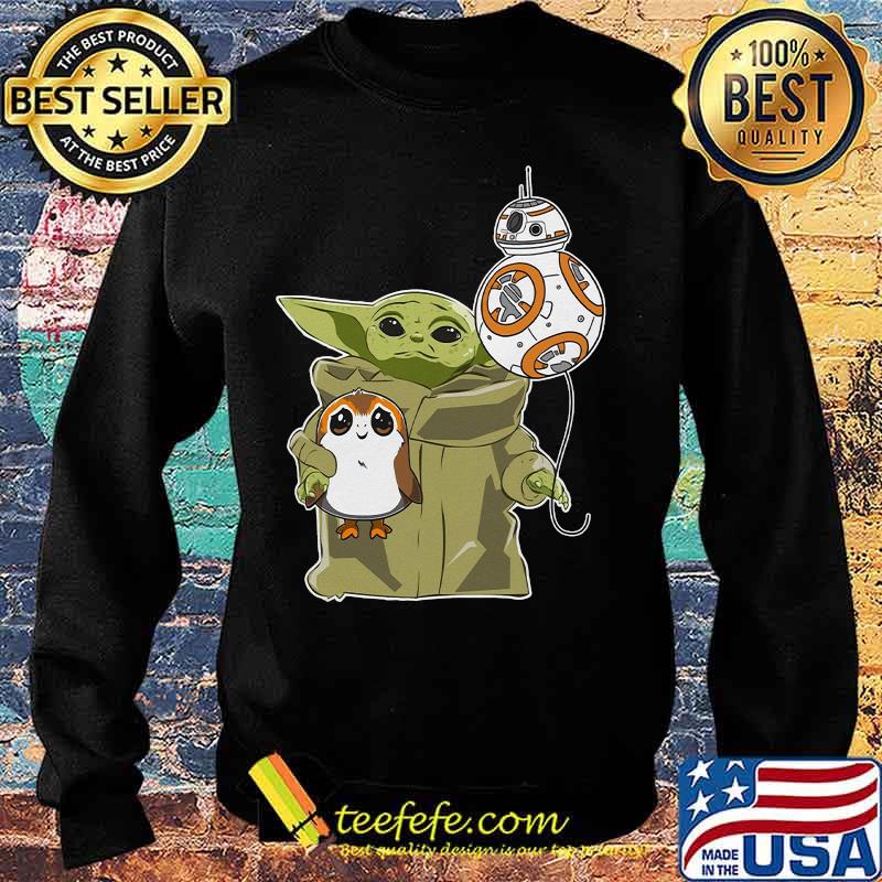 Star wars baby yoda bb8 and wampa s Sweater Star wars baby yoda bb8 and wampa s Sweater