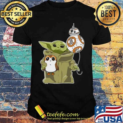 Star wars baby yoda bb8 and wampa shirt