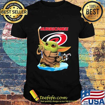 Star wars baby yoda carolina hurricanes shirt