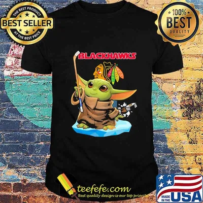 Star wars baby yoda chicago blackhawks shirt