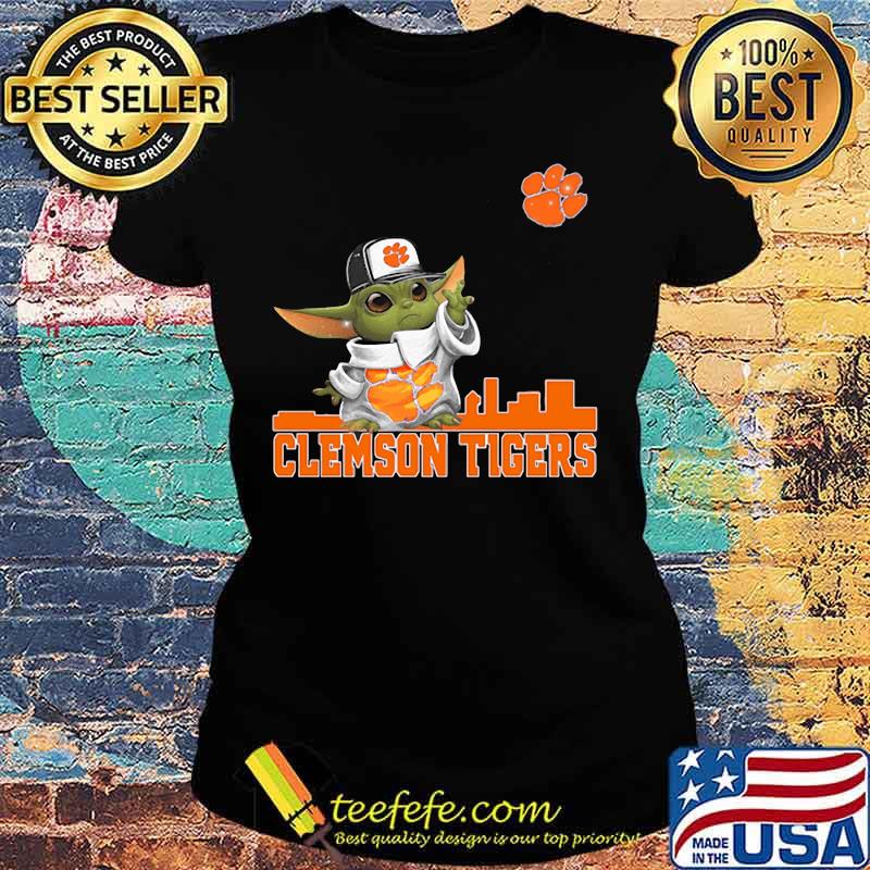 Star wars baby yoda clemson tigers s Ladies tee Star wars baby yoda clemson tigers s Ladies tee