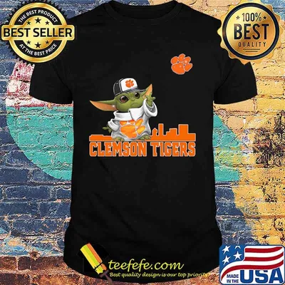 Star wars baby yoda clemson tigers shirt