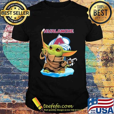 Star wars baby yoda colorado avalanche shirt