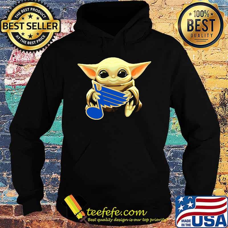 Star wars baby yoda hug st. louis blues s Hoodie Star wars baby yoda hug st. louis blues s Hoodie