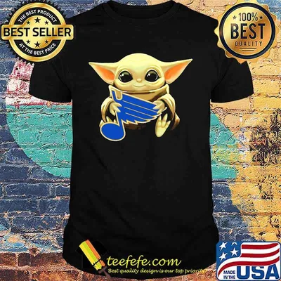 Star wars baby yoda hug st. louis blues shirt