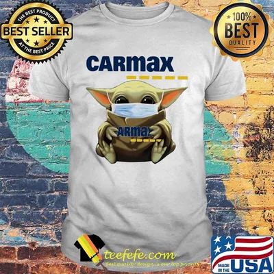 Star wars baby yoda mask hug carmax shirt