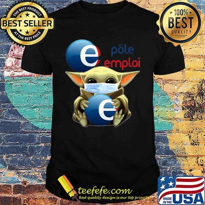 Star wars baby yoda mask hug polo emplai shirt