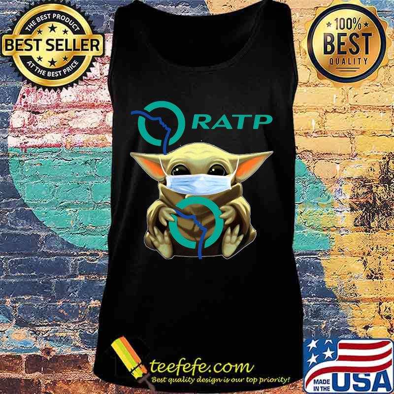 Star wars baby yoda mask hug ratp s Tank top Star wars baby yoda mask hug ratp s Tank top
