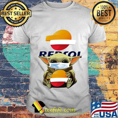 Star wars baby yoda mask hug repsol shirt