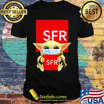 Star wars baby yoda mask hug sfr shirt