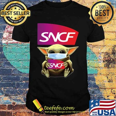 Star wars baby yoda mask hug sncf shirt