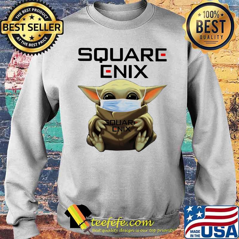 Star wars baby yoda mask hug square enix s Sweater Star wars baby yoda mask hug square enix s Sweater