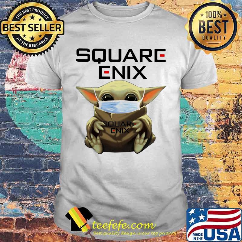 Star wars baby yoda mask hug square enix shirt Star wars baby yoda mask hug square enix shirt
