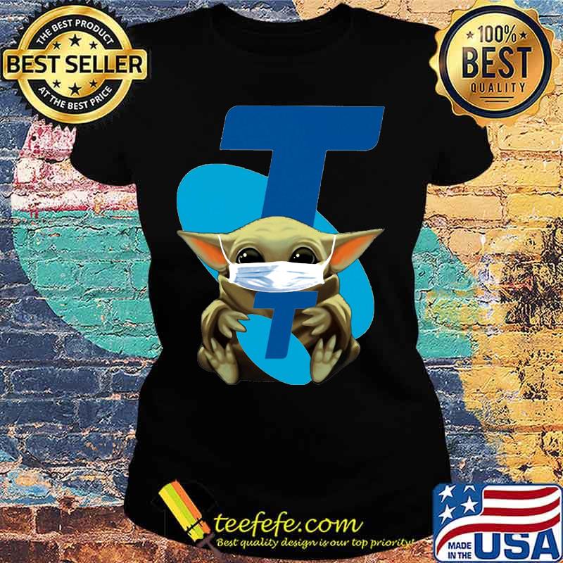 Star wars baby yoda mask hug stellar s Ladies tee Star wars baby yoda mask hug stellar s Ladies tee