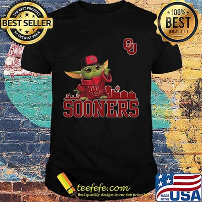 Star wars baby yoda oklahoma sooners shirt
