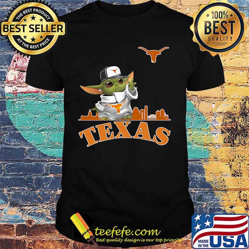 Star wars baby yoda texas longhorn shirt Star wars baby yoda texas longhorn shirt