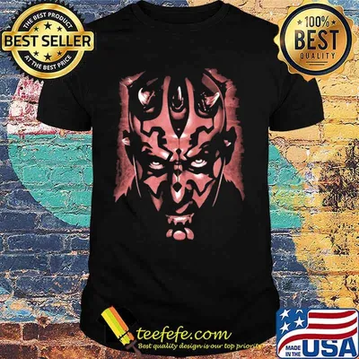 Star wars darth maul face shirt