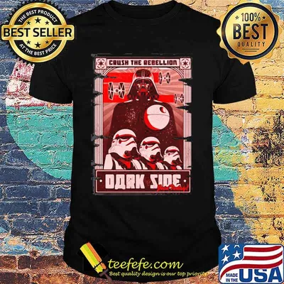 Star wars darth vader crush the rebellion dark side shirt