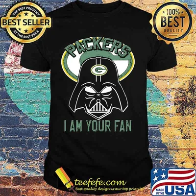 Star wars darth vader green bay packers i am your fan shirt