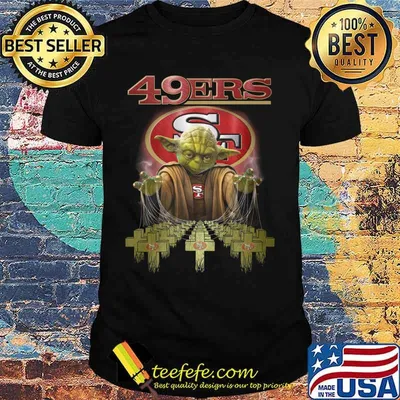 Star wars master yoda san francisco 49ers jesus shirt