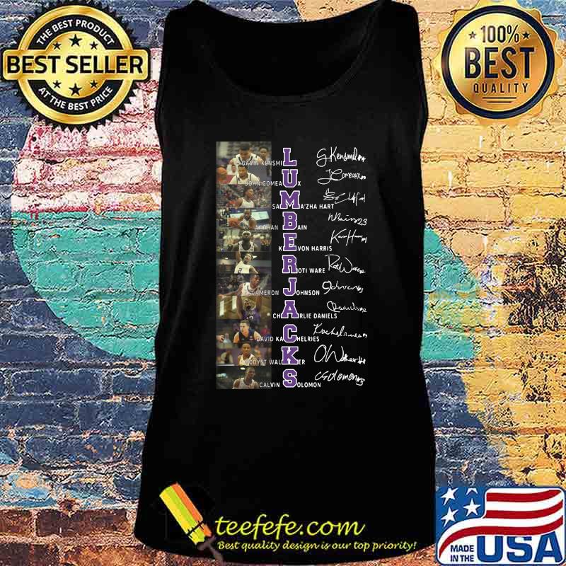 Stephen f. austin lumberjacks basketball players signatures s Tank top Stephen f. austin lumberjacks basketball players signatures s Tank top