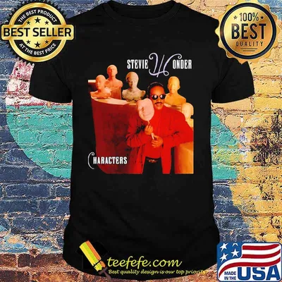 Stevie wonder characters album shirt