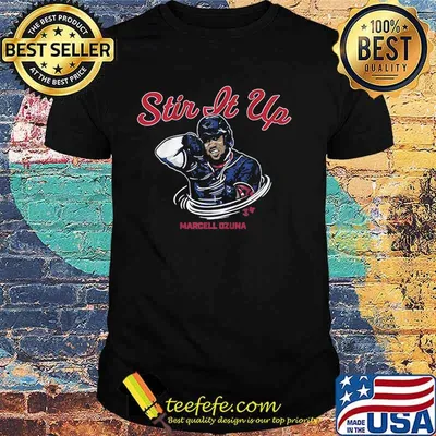 Stir it up marcell ozuna atlanta braves baseball shirt