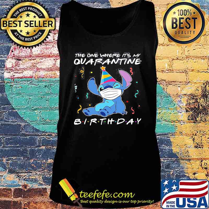 Stitch mask the one where it's my birthday s Tank top Stitch mask the one where it's my birthday s Tank top