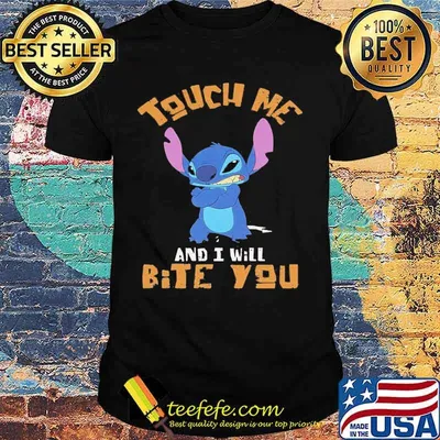 Stitch touch me and i will bite you shirt