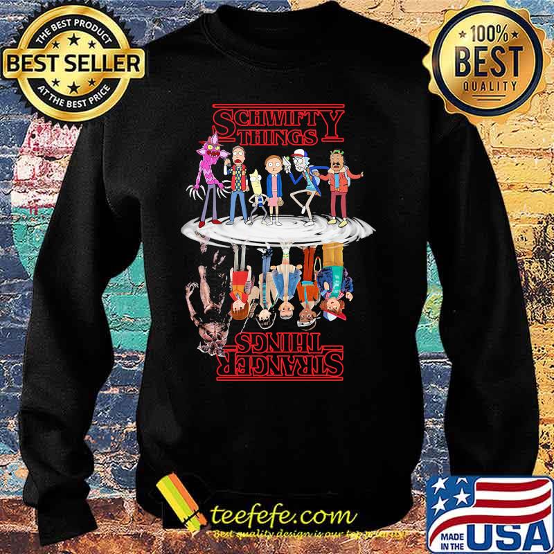 Stranger things movie rick and morty characters water reflection s Sweater Stranger things movie rick and morty characters water reflection s Sweater