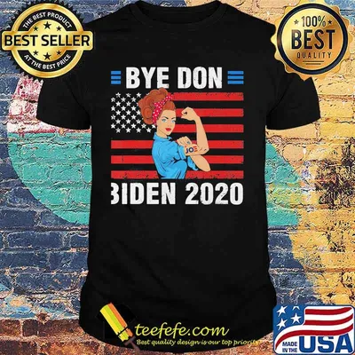 Strong woman byedon biden 2020 american flag independence day shirt