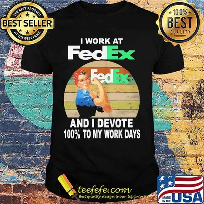 Strong woman i work at fedex and i devote 100% to my work days vintage retro shirt