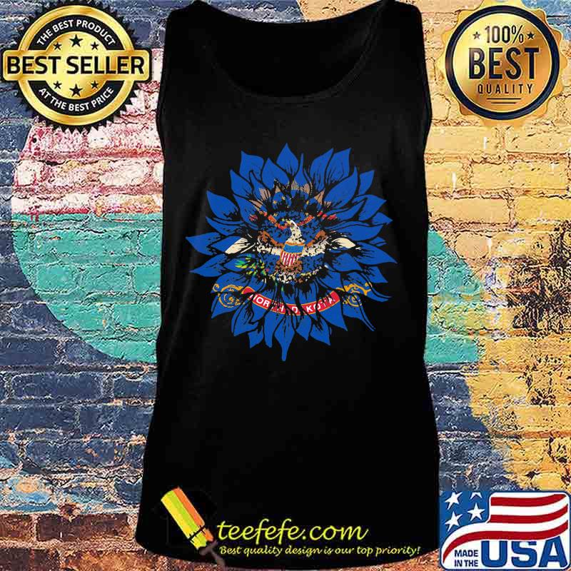 Sunflower North Dakota Flag Shirt Tank top Sunflower North Dakota Flag Shirt Tank top
