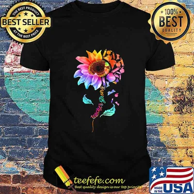 Sunflower teacher strong apple pencil shirt