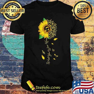 Sunflower wish you were here music shirt