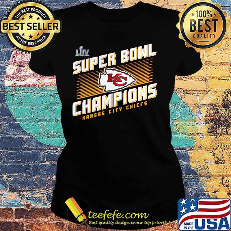 Super bowl liv champions kansas city chiefs football logo s Ladies tee Super bowl liv champions kansas city chiefs football logo s Ladies tee