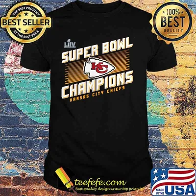 Super bowl liv champions kansas city chiefs football logo shirt