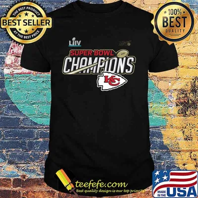 Super bowl liv champions kansas city chiefs football shirt