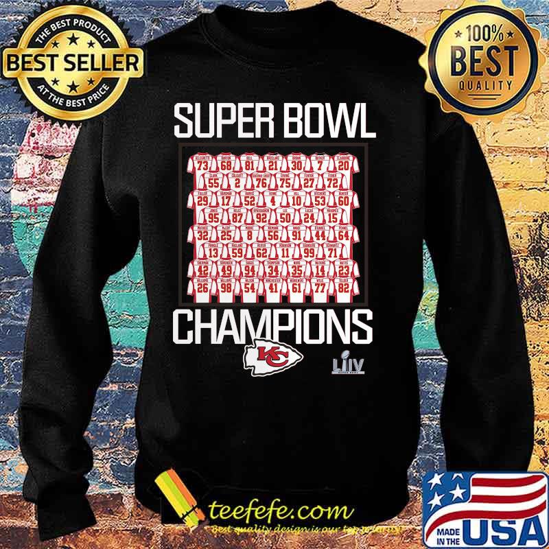 Super bowl liv champions kansas city chiefs players s Sweater Super bowl liv champions kansas city chiefs players s Sweater