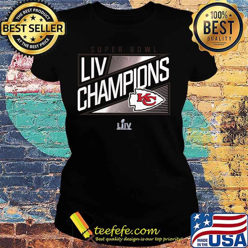 Super bowl liv champions kansas city chiefs s Ladies tee Super bowl liv champions kansas city chiefs s Ladies tee